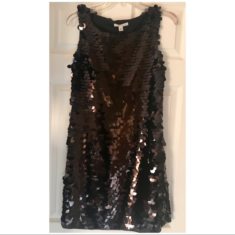 Banana Republic Sparkly Black Sequin Dress Sz 4